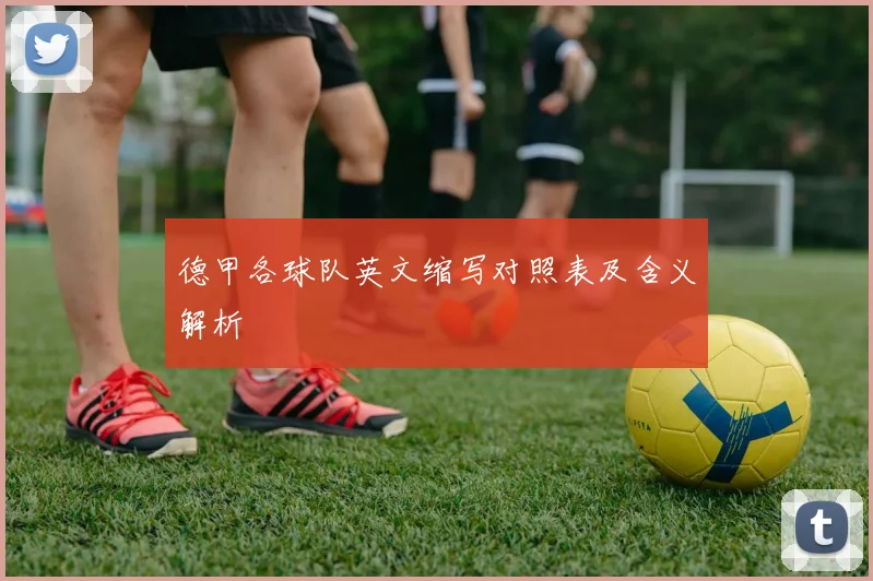 德甲各球队英文缩写对照表及含义解析